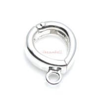 1x 925 Sterling Silver Interchangeable Bail Pendant Clasp Connector Slider