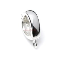 1x 925 Sterling Silver Interchangeable Bail Pendant Clasp Connector Slider