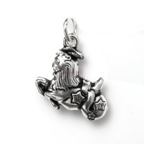 1 x 925 Sterling Silver Capricorn Zodiac Horoscope Star Dangle Charm Pendant