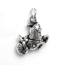 1 x 925 Sterling Silver Capricorn Zodiac Horoscope Star Dangle Charm Pendant