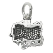 1 x 925 Sterling Silver Leo Zodiac Horoscope Star Dangle Charm Pendant