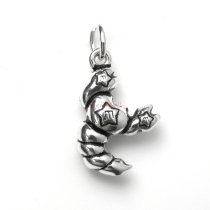 1 x 925 Sterling Silver Scorpio Zodiac Horoscope Star Dangle Charm Pendant