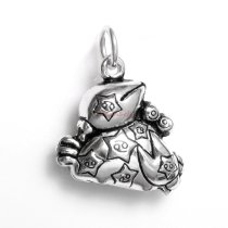 1 x 925 Sterling Silver Cancer Zodiac Horoscope Star Dangle Charm Pendant