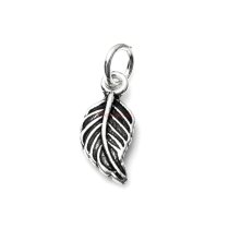 1 x 925 Sterling Silver Tree Leaf Dangle Charm Pendant