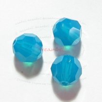 6x Swarovski Crystal Elements 5000 Round Caribbean Blue Opal 8mm