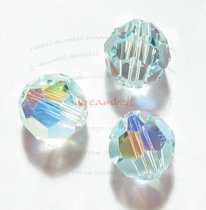 4x AB Swarovski Crystal Elements Round 5000 Light Azore 10mm