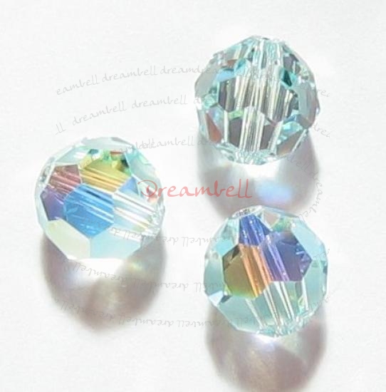 4x AB Swarovski Crystal Elements Round 5000 Light Azore 10mm