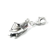 1x Antique 925 Sterling Silver Winter Snowmobile Motorbike Dangle Bead Pendant for European Lobster Clip on Charm Bracelets