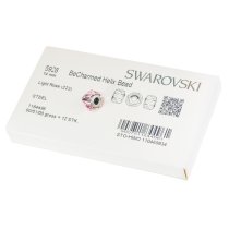1x Swarovski Elements Crystal 5928 Becharmed Helix Bead Light Rose 14mm
