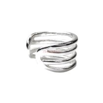 1x 925 Sterling Silver Round Split Clip Cuff Earring / Ear Cuffs Wrap