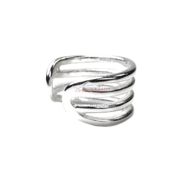 1x 925 Sterling Silver Round Split Clip Cuff Earring / Ear Cuffs Wrap