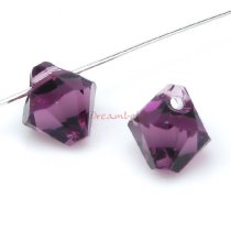 6x Swarovski Elements Crystal 6328 Xilion Bicone Charm Bead Amethyst 8mm