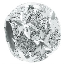 1x 925 Sterling Silver Twinkle Star Universe Stardust Bead for European Charm Bracelets