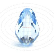 2x Swarovski Elements Crystal 5500 Teardrop Briolette Beads Aquamarine