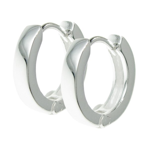 2 x 925 Sterling Silver 13mm Ring Hoop Dangle Stud Earwire Huggie Earrings