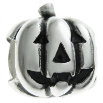 .925 Sterling Silver Halloween Pumpkin Bead for European Charm Bracelet