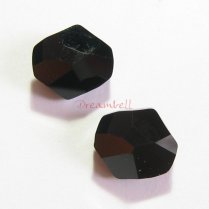 2x Swarovski Elements Crystal 5523 Cosmic Beads 12mm Jet Black
