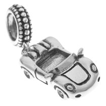 925 Sterling Silver Luxary Convertible Racing Car Dangle Bead for European Charm Bracelets