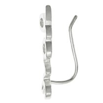 1x 925 Sterling Silver Love Word Ear Cuff French Hook Earwire for Right Ear
