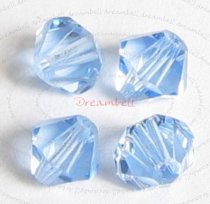 24x Swarovski Elements Bicone Crystal 5301 Light Sapphire 6mm