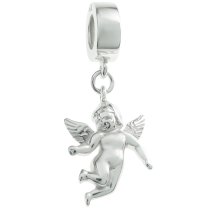 925 Sterling Silver Cupid Little Angel Dangle Bead for European Charm Bracelets