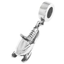 Antique 925 Sterling Silver Winter Snowmobile Motorbike Dangle Bead for European Charm Bracelets