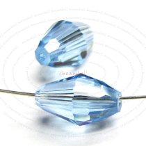 6x Swarovski Crystal Elements 5200 Olive Bead Spacer Aquamarine 9mm