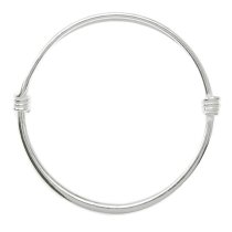 1pc 925 Sterling Silver Chinese Dragon & Phoenix Baby Child Adjustable Bangle Wristband
