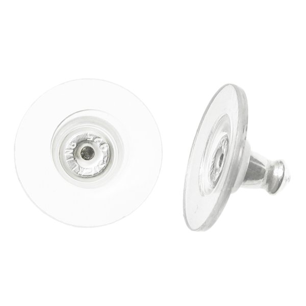 2 x 925 Sterling Silver Hypo-allergenic Friction Bullet Clutches Back Earnut for Stud Post Earrings