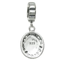 1x Antique Sterling Silver Daisy Flower Sweet Sister Dangle Bead for European Charm Bracelets