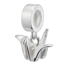 Antique 925 Sterling Silver Thousand Origami Paper Crane Lucky Wish Dangle Pendant for European Charm Bracelet