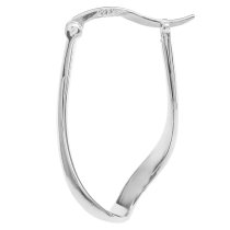 2x 925 Sterling Silver Infinity Ring Hoop Huggie Bead Charm Carrier Earring Set