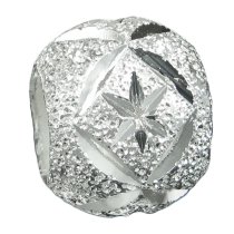 925 Sterling Silver Twinkle Star Stardust Bead for European Charm Bracelets 10mm
