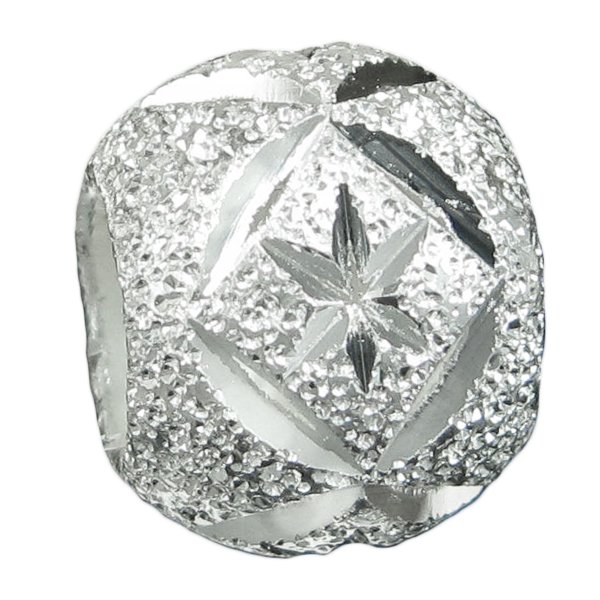 925 Sterling Silver Twinkle Star Stardust Bead for European Charm Bracelets 10mm