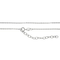 Becharmed Helix Clear AB Pendant Rhodium on 925 Sterling Silver Adjustable Chain Necklace 18" Using Swarovski Elements Crystal