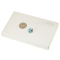 1x Swarovski Elements Crystal 5928 Becharmed Helix Bead Aquamarine 14mm
