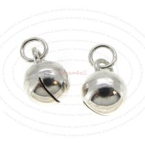 4 x New Sterling Silver Jingle Bell Dangle Charm 6mm w/ Jump Ring