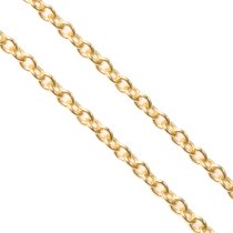 12″ 14k Gold Filled Oval Ring Rolo Footage Chain 1.2mm