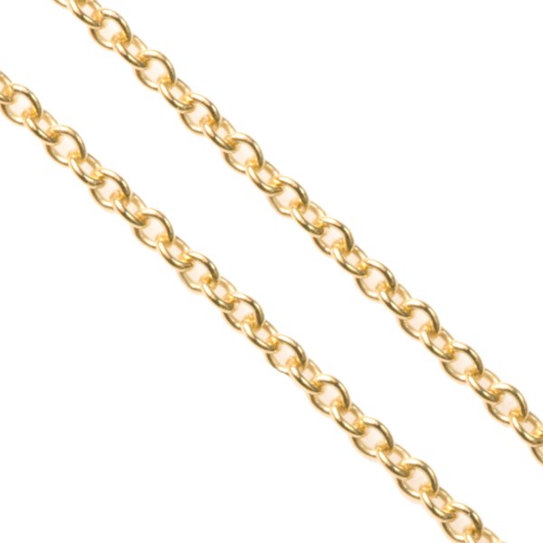 12" 14k Gold Filled Oval Ring Rolo Footage Chain 1.2mm