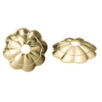 10x 14k Gold Filled Flower Cap Bead Cover 5mm