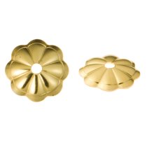 10x 14k Gold Filled Flower Cap Bead Cover 6mm
