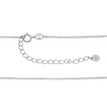 925 Sterling Silver Mother Daughter Forever Love Heart Dangle Charm Pendant Chain Necklace 16"+2" Extender