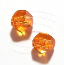 6x Swarovski 5020 Topaz Helix Crystal Elements 8mm