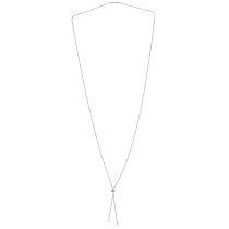 1x 925 Sterling Silver Stopper Bead Adjustable Rope Chain Necklace 28 Inches with Jump Ring Connector