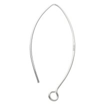 2 x 925 Sterling Silver Earwires French Hook Dangle Earring Connector 41 mm