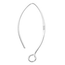 2 x 925 Sterling Silver Earwires French Hook Dangle Earring Connector 32 mm