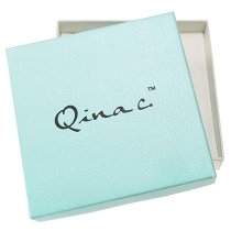 Qina C. Gold-tone 316l Stainless Steel I Love You... to the Moon and Back Adjustable Cuff Bracelet Wristband Bangle