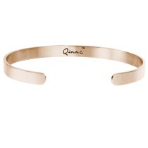 Qina C. Rose Gold-tone 316l Stainless Steel Always My Sister Forever My Friend Adjustable Cuff Bracelet Wristband Bangle