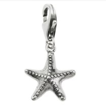 925 Sterling Silver Star Fish Sea Beach Ocean Dangle Bead Pendant European Lobster Clip on Charm