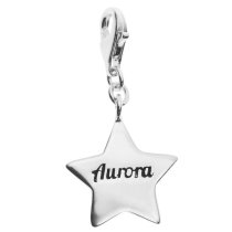 Antique 925 Sterling Silver Aurora Star Alaska Dangle European Lobster Clip on Charm
